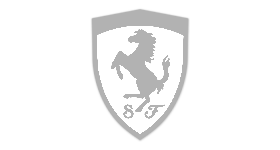 ferrari logo bw